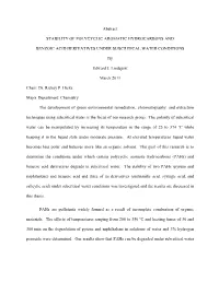 Abstract STABILITY of POLYCYCLIC AROMATIC HYDROCARBONS