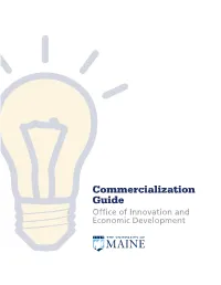 Commercialization Guide Office of Innovation and Economic Development Table of Contents Overview