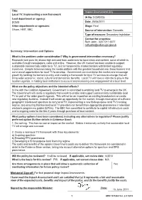 Final Impact Assessment