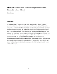 Submission: Senate Select Committee on the National Broadband Network