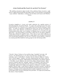 Adam Smith and the Search for an Ideal Tax System*