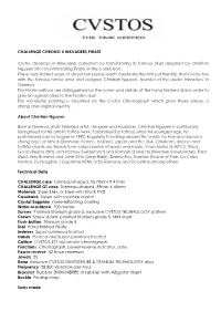 Challenge Chrono & Challenge-R Chrono