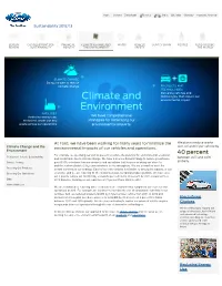 Climate Change and the Environmental Impacts of Our Vehicles and Operations