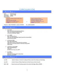 Curriculum Vitae