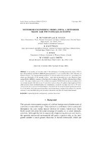 Meteoroid Engineering Model (Mem): a Meteoroid Model for the Inner Solar System