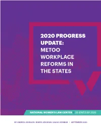 Metoo Workplace Reforms in the States