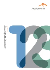 Recovery Underway Annual Report 2010 Arcelormittal Is Well Positioned for Growth