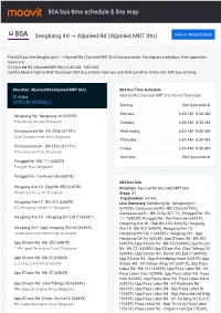 80A Bus Time Schedule & Line Route