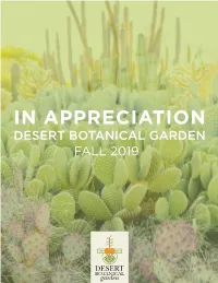 In Appreciation