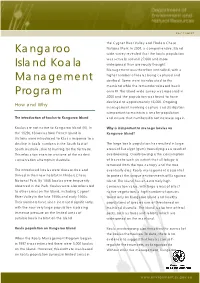 Kangaroo Island Koala Management Program
