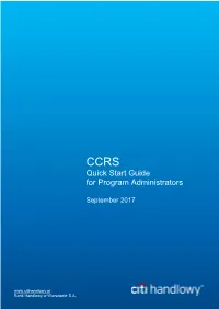 Quick Start Guide for Program Administrators