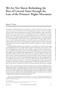 Rethinking the Rise of Carceral States Through the Lens of the Prisoners’ Rights Movement