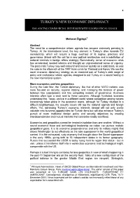 The New Context for the Turkish-U