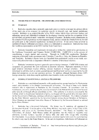 1. Barbados Considers That a Generally Open Trade Policy Is Vital to Over