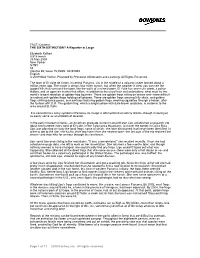 Content the SIXTH EXTINCTION? a Reporter at Large