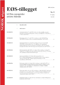 EØS-ORGANER EØS-Komiteen