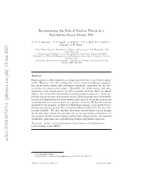 Re-Examining the Role of Nuclear Fusion in a Renewables-Based Energy Mix
