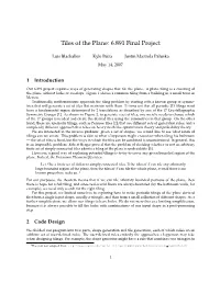 Tiles of the Plane: 6.891 Final Project