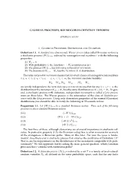 1. Gaussian Processes: Definitions and Examples