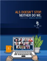 Als Doesn't Stop. Neither Do