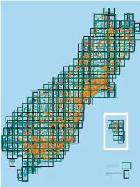 Boundaries, Sheet Numbers and Names of Nztopo50 Series 1:50