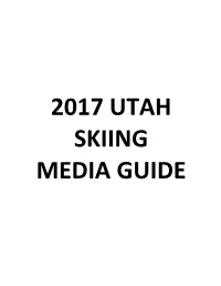 2017 Ski Media Guide.Pdf