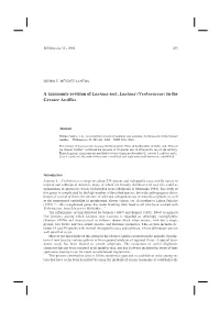 A Taxonomic Revision of Lantana Sect. Lantana (Verbenaceae) in the Greater Antilles