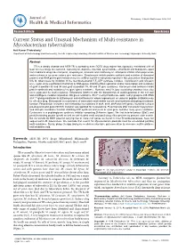 Current Status and Unusual Mechanism of Multi-Resistance In