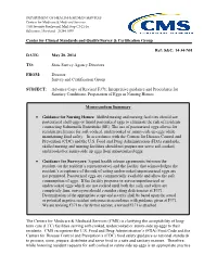 Center for Clinical Standards and Quality/Survey & Certification