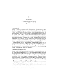 Entropy: a Guide for the Perplexed 117 a Quasistatic Irreversible Path, and Then Go Back from B to a Along a Quasistatic Reversible Path