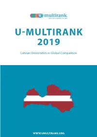Latvian Universities in Global Comparison