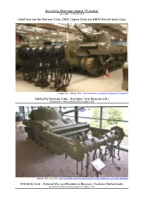 Sherman-Based "Funnies" : Sherman M4A4 Crab, Sherman with CIRD, Sherman Duplex Drive, Sherman BARV