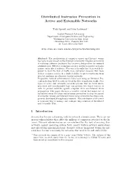 Distributed Intrusion Prevention in Active and Extensible Networks