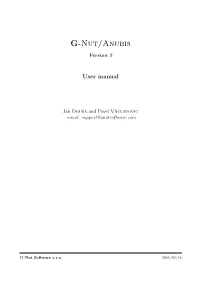 G-Nut/Anubis Documentation