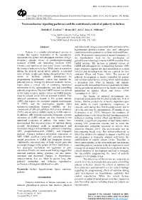 Neuroendocrine Signaling Pathways and the Nutritional Control of Puberty in Heifers