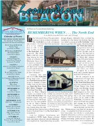 REMEMBERING WHEN . . . the North