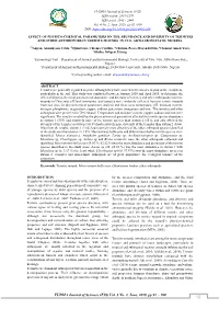FUDMA Journal of Sciences (FJS) Vol. 4 No. 2, June, 2020, Pp 92 - 100 92 EFFECT of PHYSICO-CHEMICAL… Akpan, Et Al., FJS