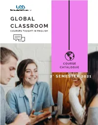 Global Classroom Courses Taught in English
