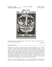 Hms 801 the Art of Protest