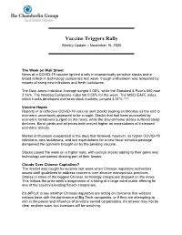 Vaccine Triggers Rally