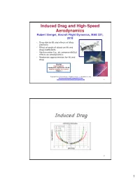 Induced Drag and High-Speed Aerodynamics