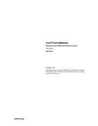 Managing Oracle Webcenter Enterprise Capture 12C (12.2.1) E48108-01