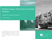 Market Analysis: Data Science and Data Analytics