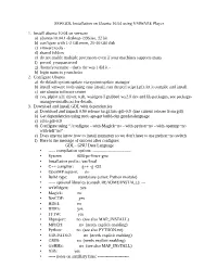 SSWGDL Installation on Ubuntu 10.04 Using VMWARE Player