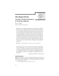 The Digital Divide Hosted at the Role of Political Institutions in Technology Diffusion
