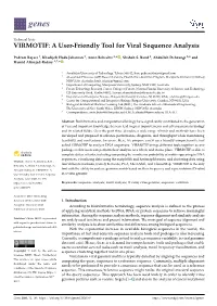 VIRMOTIF: a User-Friendly Tool for Viral Sequence Analysis