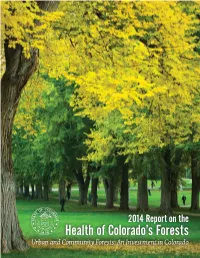 2014 Report on the Health of Colorado's Forests