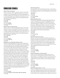 English (ENGL) 1