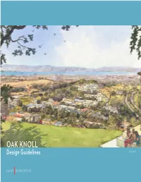 OAK KNOLL Design Guidelines May 2016 CLIENT