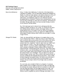 SLF Portolan Project Interview with George R.R. Martin Dublin, Ireland, August 2019